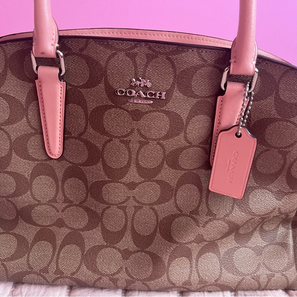 Coach Brown and Pink Women's Bag